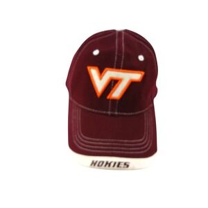 Virginia Tech Hokies Hat Captivating Headgear Maroon VT Logo Adjustable Cap Mens